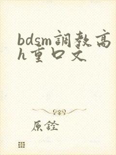 bdsm调教高h重口文封面