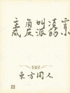 主角叫凌霄穿越成反派的小说