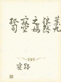 孤寂之狼叶凡与司空嫣然九十章