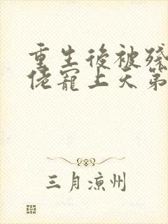 重生后被残疾大佬宠上天第二部