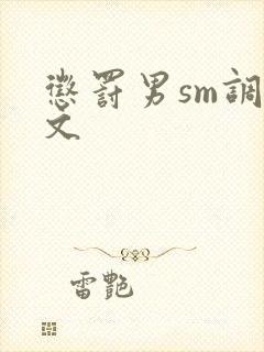 惩罚男sm调教文