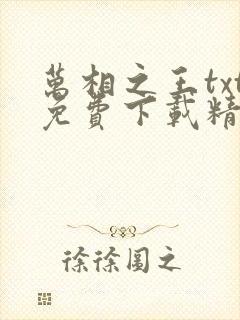 万相之王txt免费下载精校版