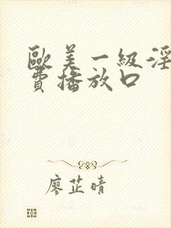 欧美一级淫片免费播放口