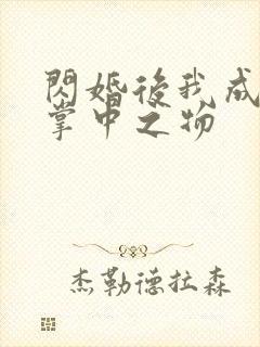 闪婚后我成大佬掌中之物