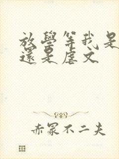 放学等我是甜文还是虐文