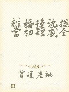 离婚后沈总悔不当初短剧全集免费观看