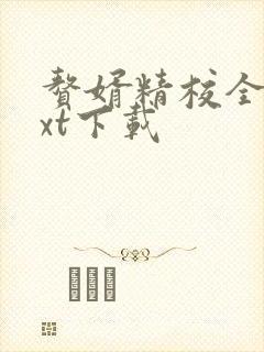 赘婿精校全本txt下载