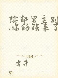 阴郁男主别黑化,你的强来了小说txt