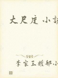 大尺度 小说