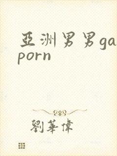 亚洲男男gayporn