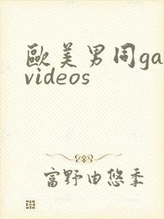 欧美男同gayvideos