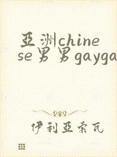 亚洲chinese男男gaygay
