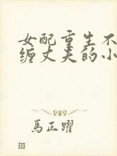 女配重生不再纠缠丈夫的小说推荐封面