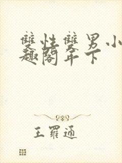 双性双男小说笔趣阁年下