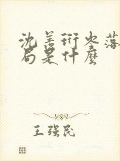 沈羡珩岑落大结局是什么