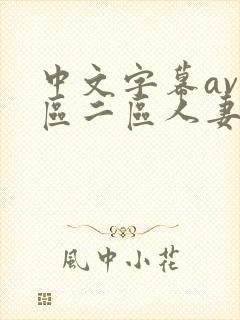 中文字幕av一区二区人妻