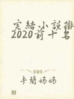 完结小说排行榜2020前十名封面