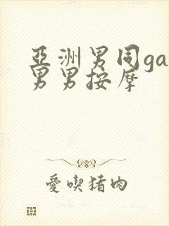 亚洲男同gay男男按摩封面