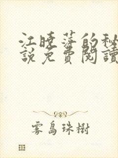江晓萍的秘密小说免费阅读全文