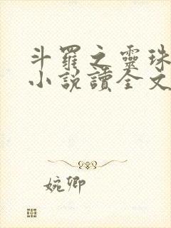 斗罗之灵珠神剑小说读全文阅读封面