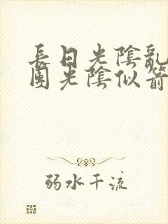 长日光阴乱作一团光阴似箭