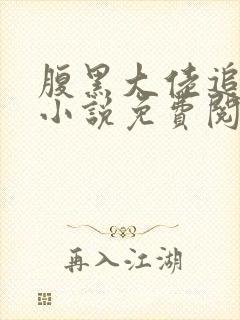 腹黑大佬追妻路小说免费阅读