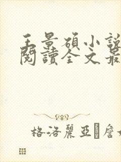 王景硕小说免费阅读全文最新章节封面