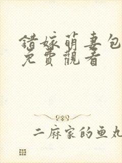 错嫁萌妻包甜的免费观看封面
