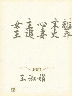 女主心寒离开男主追妻火葬场现言封面