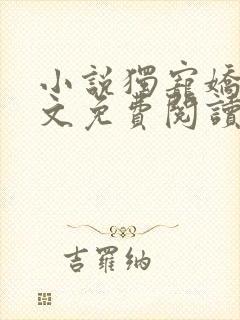 小说独宠娇女全文免费阅读封面