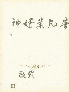 神婿叶凡唐若雪.