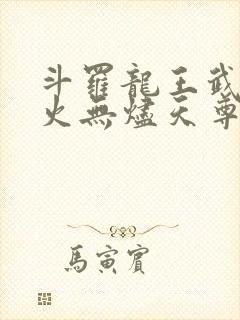 斗罗龙王武魂异火无烬天尊笔趣阁