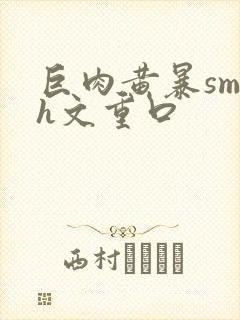 巨肉黄暴sm高h文重口封面