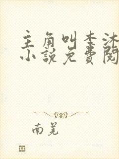 主角叫李沐尘的小说免费阅读