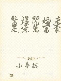 惊爆闪婚老公竟是亿万富豪封面