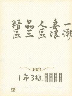 精品人妻一区二区三区浪潮在线
