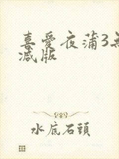 喜爱夜蒲3无删减版