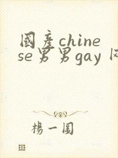 国产chinese男男gay 网站