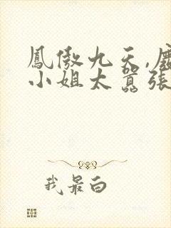 凤傲九天,废柴小姐太嚣张封面