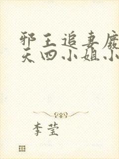 邪王追妻废材逆天四小姐小说下载封面