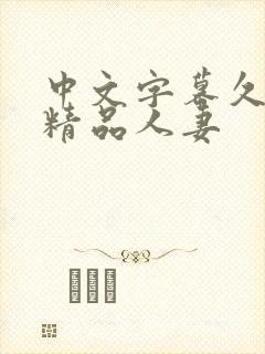 中文字幕久久久精品人妻