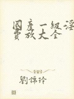 国产一级淫片免费放大全