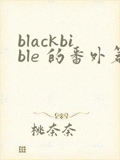 blackbible 的番外篇