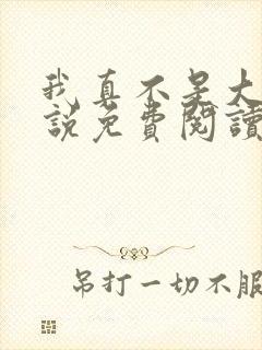 我真不是大佬小说免费阅读