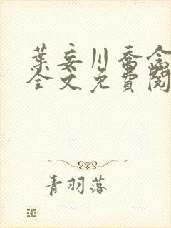 叶妄川乔念小说全文免费阅读