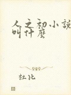 人之初小说原著叫什么