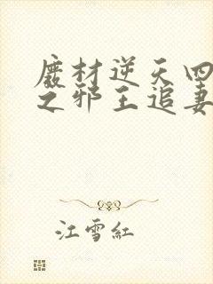 废材逆天四小姐之邪王追妻封面