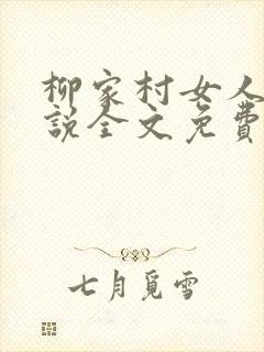 柳家村女人们小说全文免费阅读