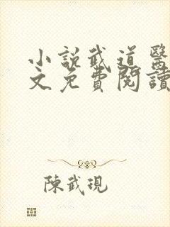 小说武道医王全文免费阅读