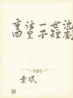 重活一世沈安安四皇子短剧封面